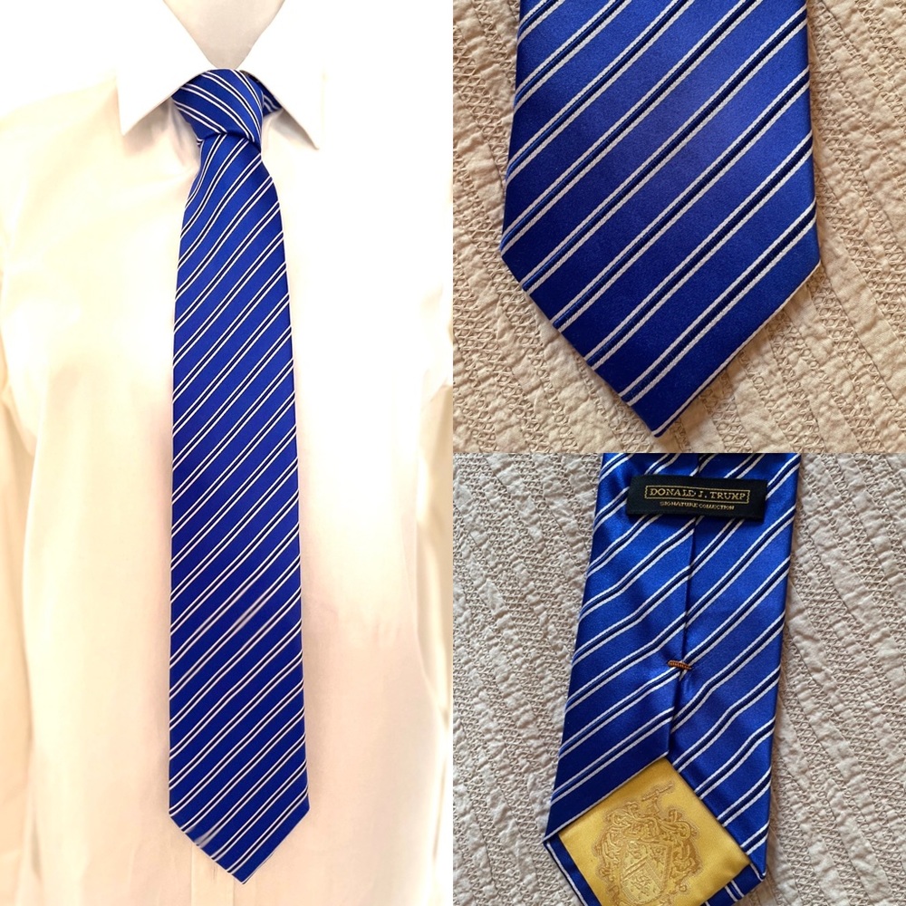 Brand new blue and white tie - Picture 1 of 1